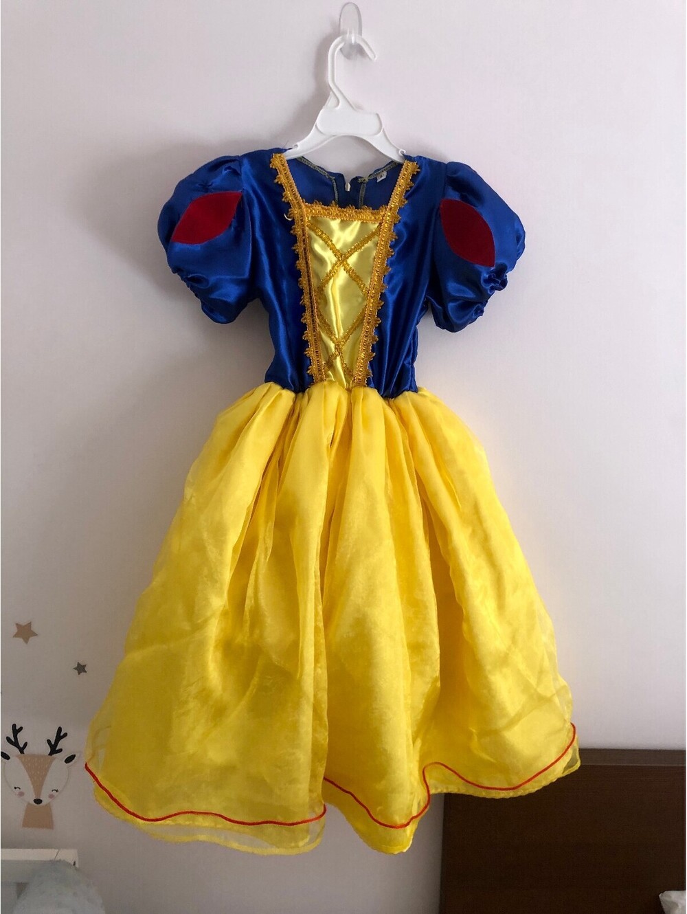 Snow White Costume Unbranded Disney Princess Size 6 years old Yellow Blue Dress